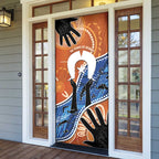 50 Years Of Deadly NAIDOC Week 2026 Door Cover Torres Strait Dhari Aboriginal Art