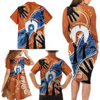 50 Years Of Deadly NAIDOC Week 2026 Family Matching Long Sleeve Bodycon Dress and Hawaiian Shirt Torres Strait Dhari Aboriginal Art