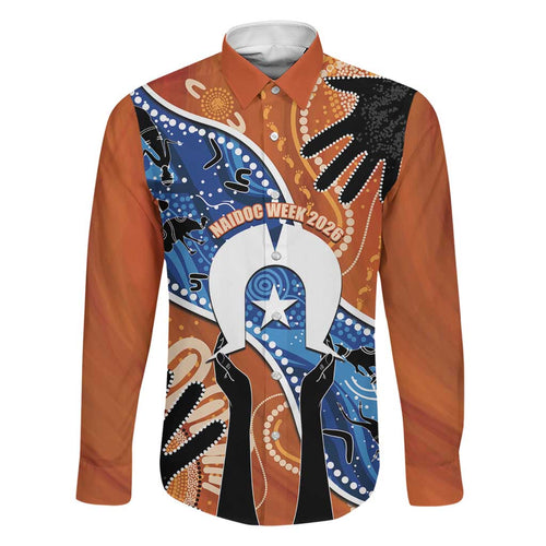 50 Years Of Deadly NAIDOC Week 2026 Family Matching Long Sleeve Bodycon Dress and Hawaiian Shirt Torres Strait Dhari Aboriginal Art
