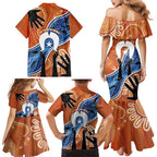 50 Years Of Deadly NAIDOC Week 2026 Family Matching Mermaid Dress and Hawaiian Shirt Torres Strait Dhari Aboriginal Art