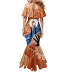 50 Years Of Deadly NAIDOC Week 2026 Family Matching Mermaid Dress and Hawaiian Shirt Torres Strait Dhari Aboriginal Art