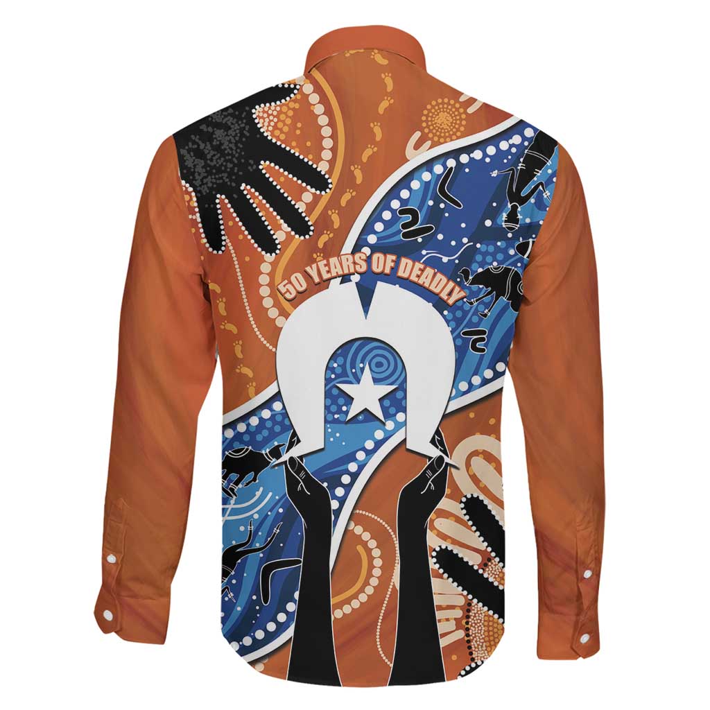 50 Years Of Deadly NAIDOC Week 2026 Family Matching Tank Maxi Dress and Hawaiian Shirt Torres Strait Dhari Aboriginal Art