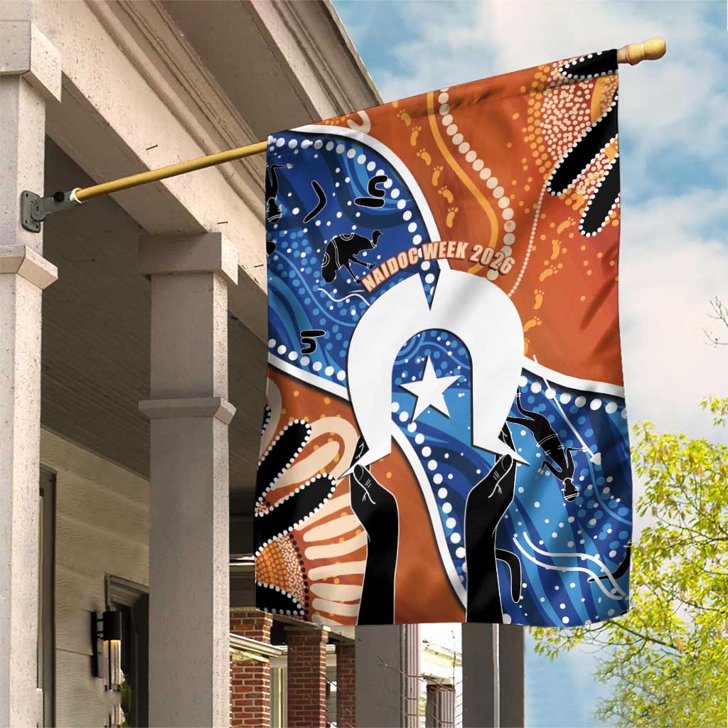 50 Years Of Deadly NAIDOC Week 2026 Garden Flag Torres Strait Dhari Aboriginal Art
