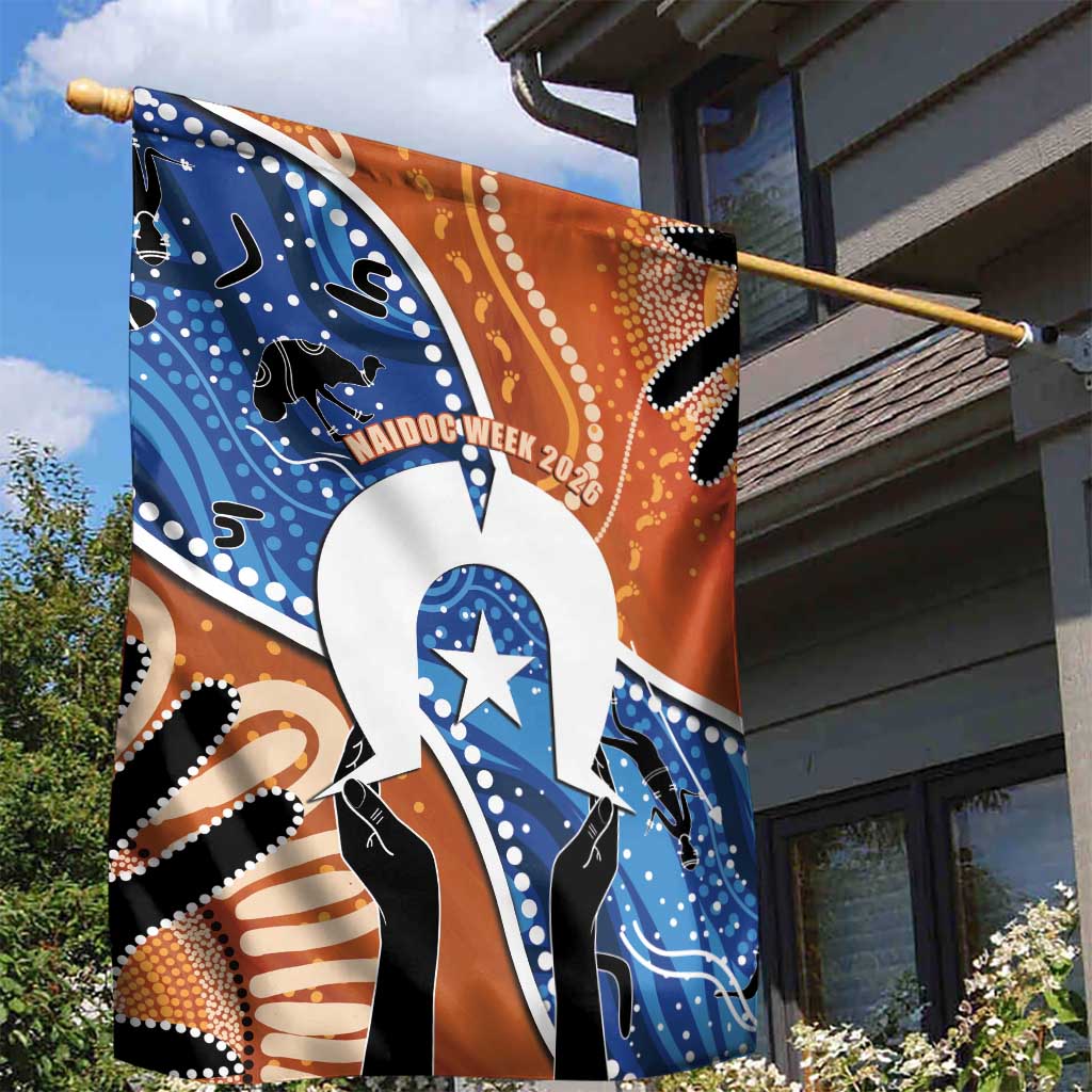 50 Years Of Deadly NAIDOC Week 2026 Garden Flag Torres Strait Dhari Aboriginal Art