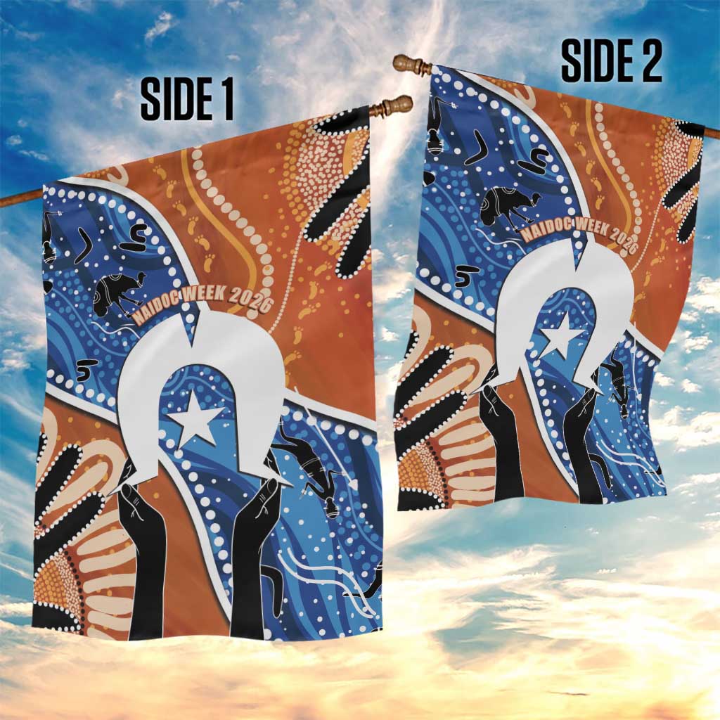 50 Years Of Deadly NAIDOC Week 2026 Garden Flag Torres Strait Dhari Aboriginal Art