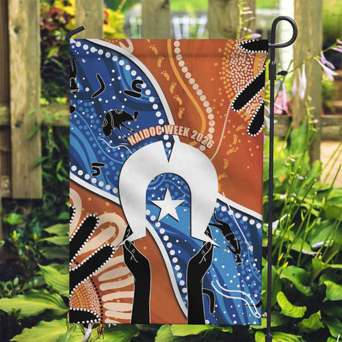 50 Years Of Deadly NAIDOC Week 2026 Garden Flag Torres Strait Dhari Aboriginal Art
