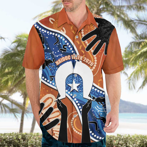 50 Years Of Deadly NAIDOC Week 2026 Hawaiian Shirt Torres Strait Dhari Aboriginal Art