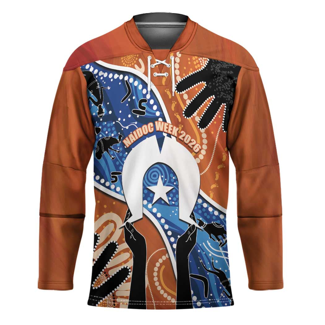 50 Years Of Deadly NAIDOC Week 2026 Hockey Jersey Torres Strait Dhari Aboriginal Art