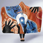 50 Years Of Deadly NAIDOC Week 2026 Hooded Blanket Torres Strait Dhari Aboriginal Art