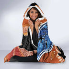 50 Years Of Deadly NAIDOC Week 2026 Hooded Blanket Torres Strait Dhari Aboriginal Art