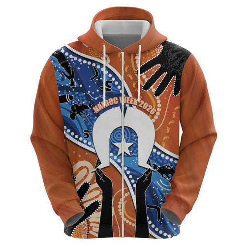 50 Years Of Deadly NAIDOC Week 2026 Hoodie Torres Strait Dhari Aboriginal Art