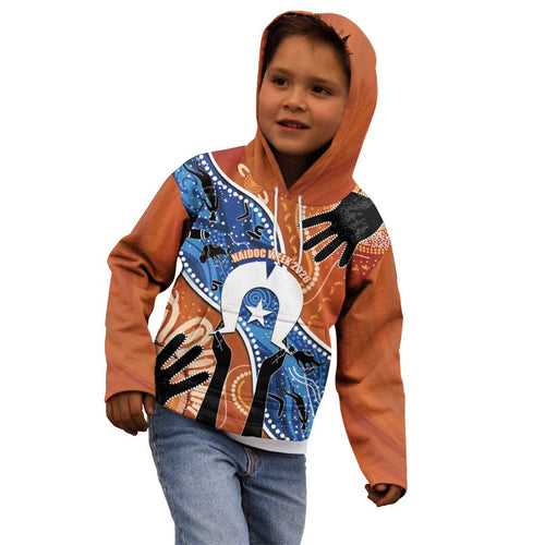 50 Years Of Deadly NAIDOC Week 2026 Kid Hoodie Torres Strait Dhari Aboriginal Art