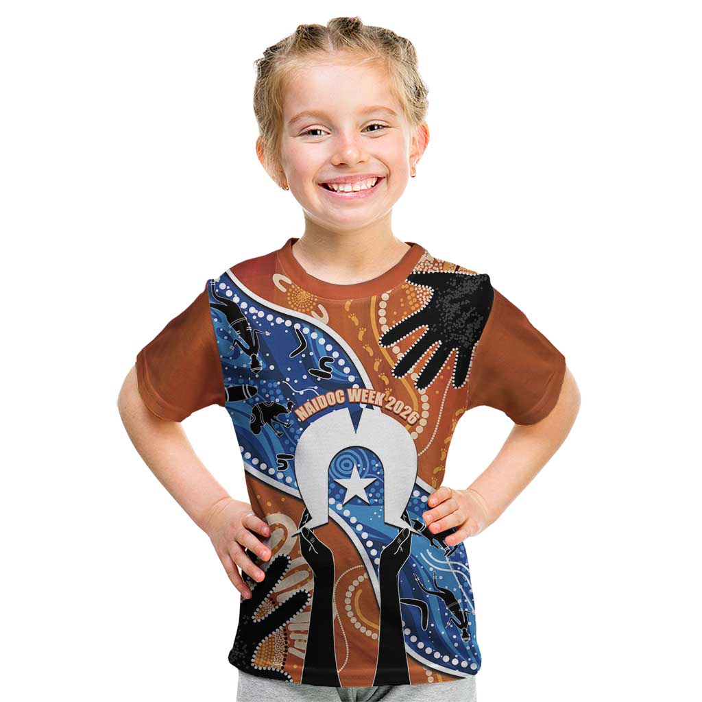 50 Years Of Deadly NAIDOC Week 2026 Kid T Shirt Torres Strait Dhari Aboriginal Art