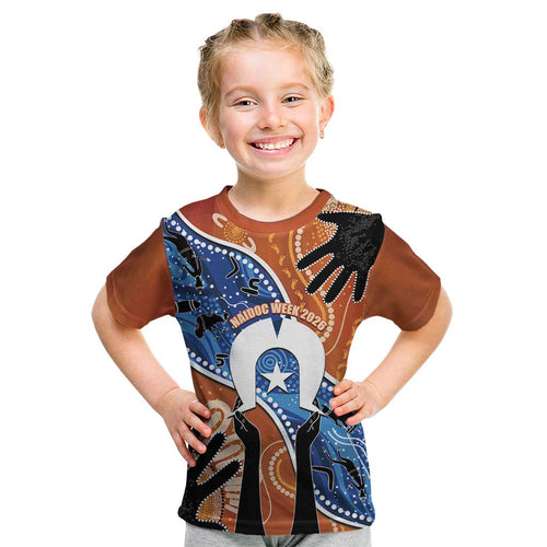 50 Years Of Deadly NAIDOC Week 2026 Kid T Shirt Torres Strait Dhari Aboriginal Art