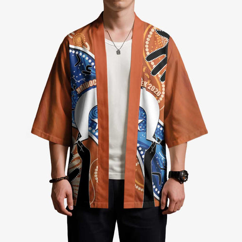 50 Years Of Deadly NAIDOC Week 2026 Kimono Torres Strait Dhari Aboriginal Art