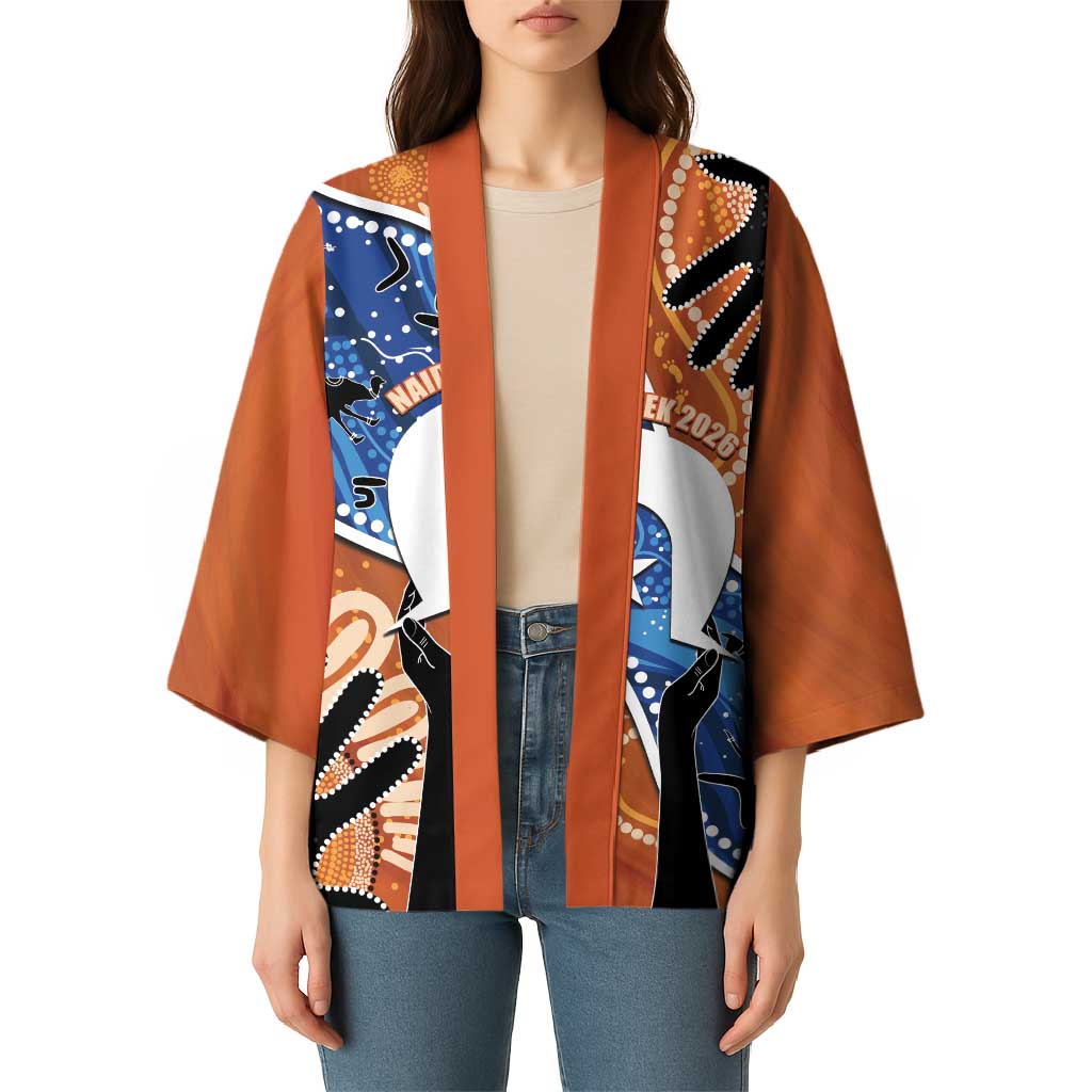50 Years Of Deadly NAIDOC Week 2026 Kimono Torres Strait Dhari Aboriginal Art