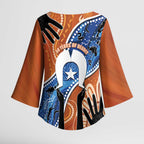 50 Years Of Deadly NAIDOC Week 2026 Kimono Sleeve Blouse Torres Strait Dhari Aboriginal Art