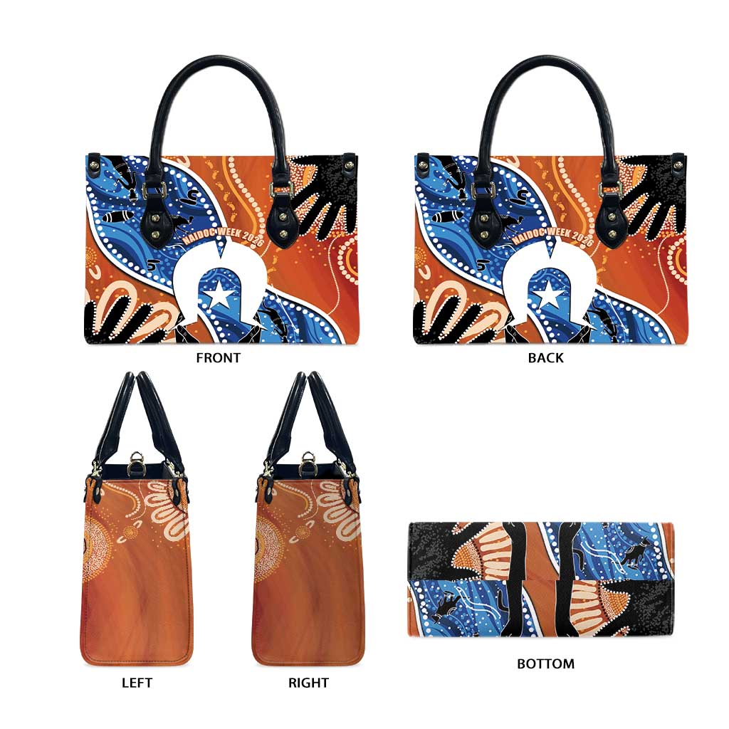 50 Years Of Deadly NAIDOC Week 2026 Leather Bag Torres Strait Dhari Aboriginal Art
