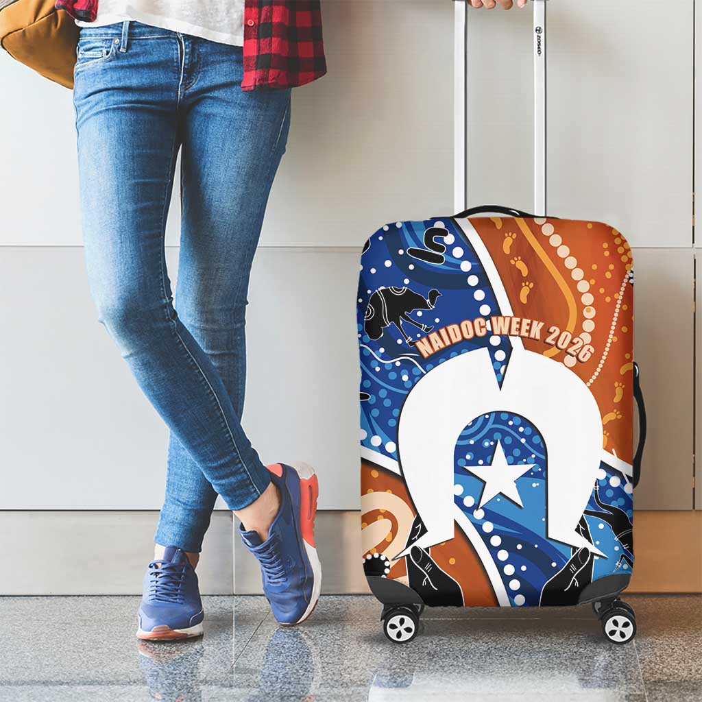 50 Years Of Deadly NAIDOC Week 2026 Luggage Cover Torres Strait Dhari Aboriginal Art
