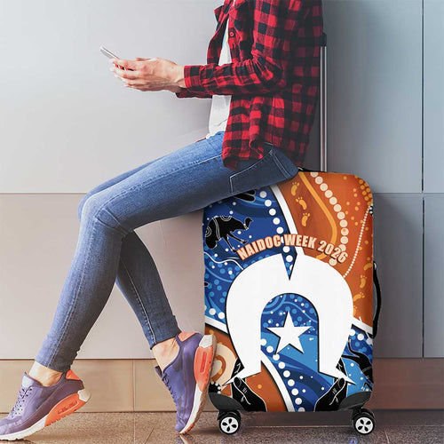 50 Years Of Deadly NAIDOC Week 2026 Luggage Cover Torres Strait Dhari Aboriginal Art