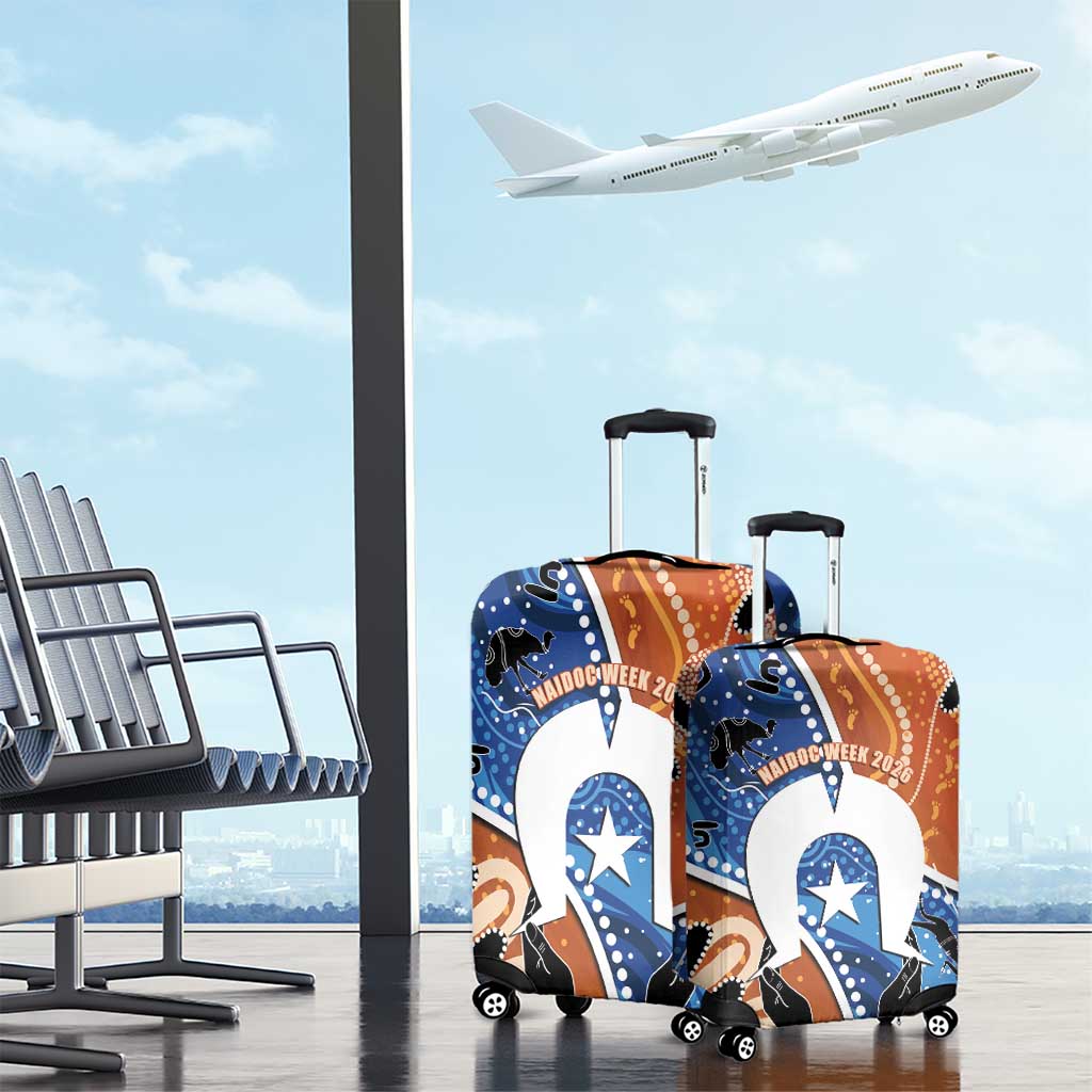 50 Years Of Deadly NAIDOC Week 2026 Luggage Cover Torres Strait Dhari Aboriginal Art