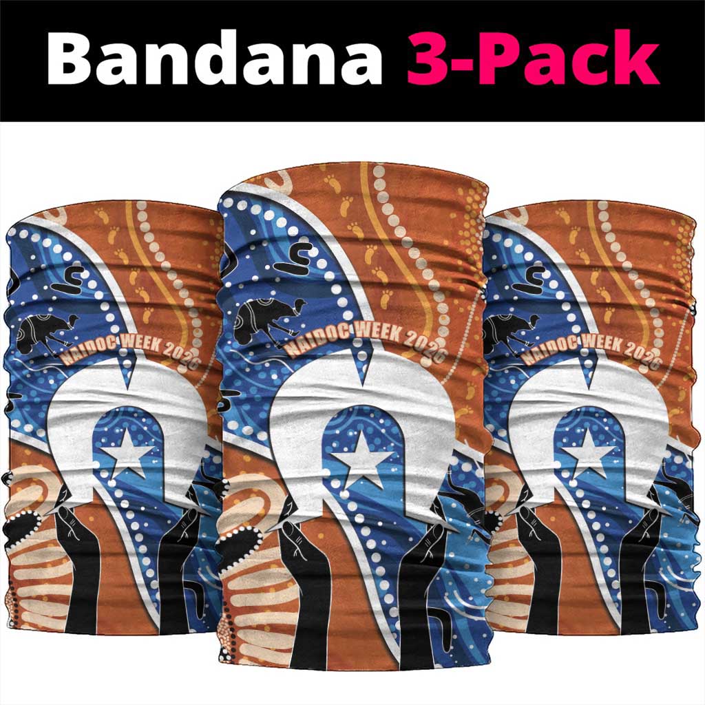 50 Years Of Deadly NAIDOC Week 2026 Neck Gaiter Torres Strait Dhari Aboriginal Art
