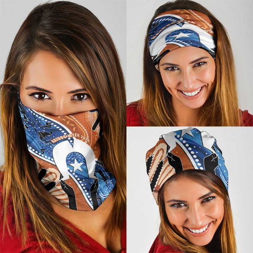 50 Years Of Deadly NAIDOC Week 2026 Neck Gaiter Torres Strait Dhari Aboriginal Art
