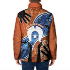 50 Years Of Deadly NAIDOC Week 2026 Padded Jacket Torres Strait Dhari Aboriginal Art