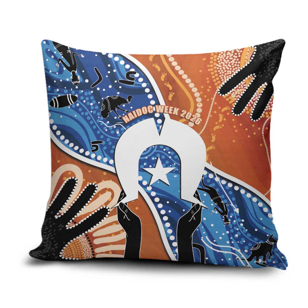 50 Years Of Deadly NAIDOC Week 2026 Pillow Cover Torres Strait Dhari Aboriginal Art