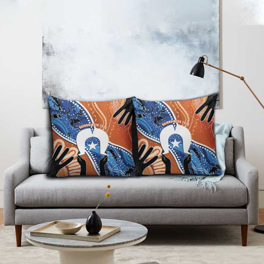 50 Years Of Deadly NAIDOC Week 2026 Pillow Cover Torres Strait Dhari Aboriginal Art