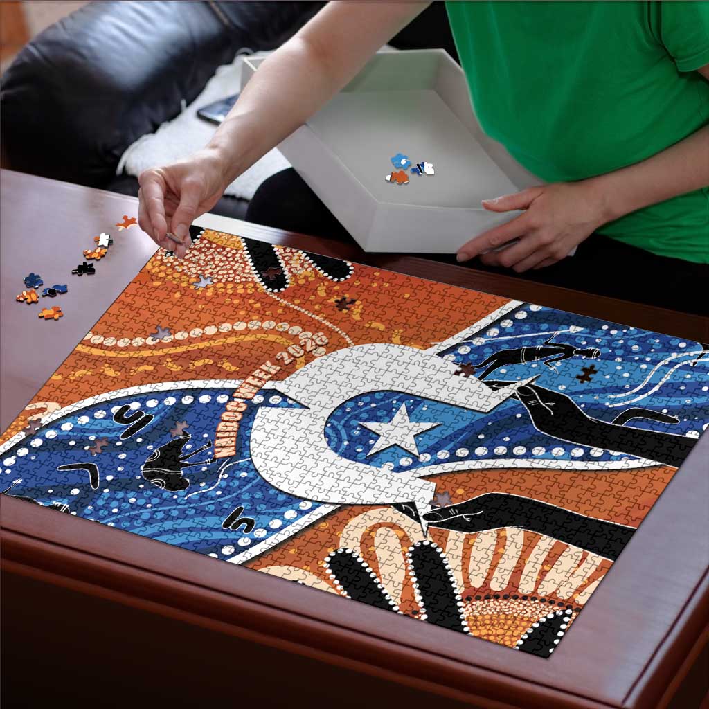 50 Years Of Deadly NAIDOC Week 2026 Puzzle Torres Strait Dhari Aboriginal Art