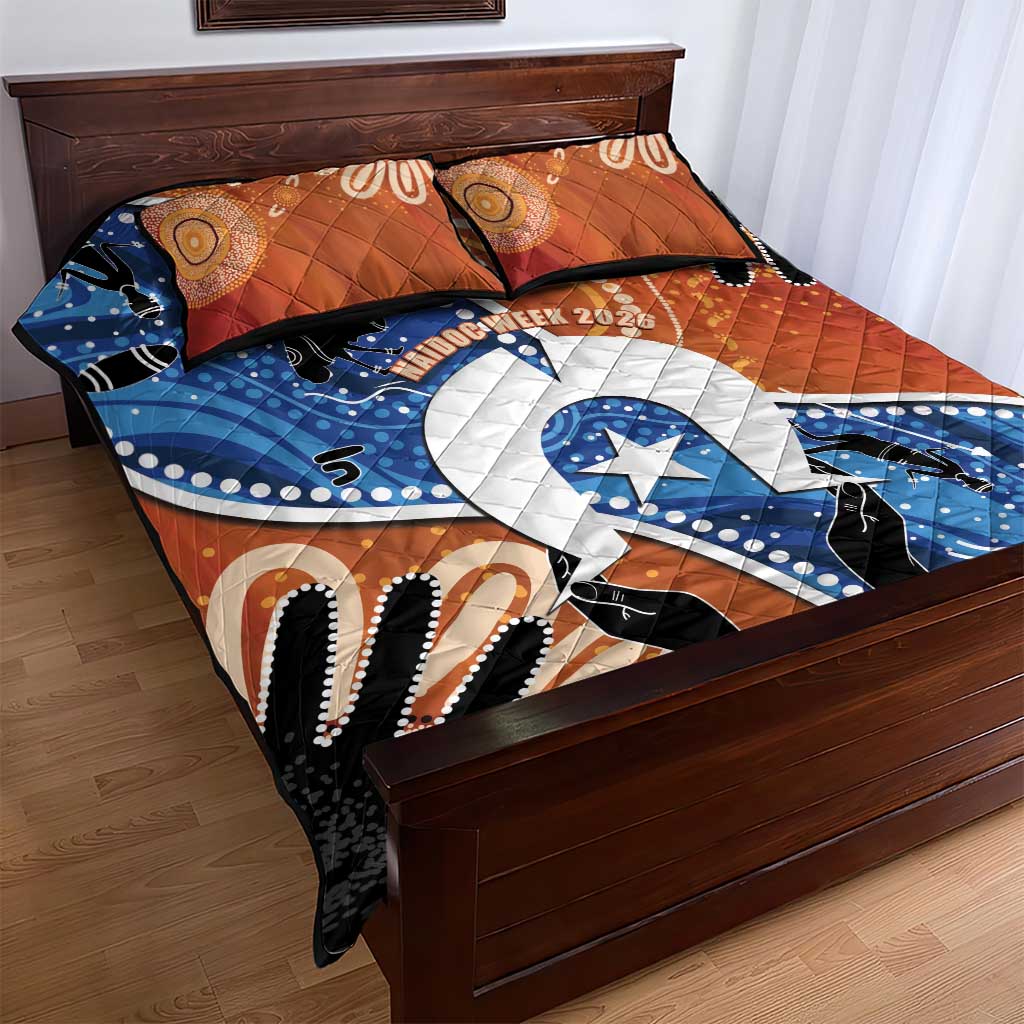 50 Years Of Deadly NAIDOC Week 2026 Quilt Bed Set Torres Strait Dhari Aboriginal Art