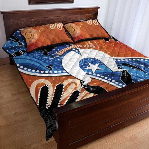 50 Years Of Deadly NAIDOC Week 2026 Quilt Bed Set Torres Strait Dhari Aboriginal Art
