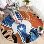 50 Years Of Deadly NAIDOC Week 2026 Round Carpet Torres Strait Dhari Aboriginal Art