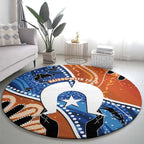 50 Years Of Deadly NAIDOC Week 2026 Round Carpet Torres Strait Dhari Aboriginal Art