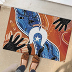 50 Years Of Deadly NAIDOC Week 2026 Rubber Doormat Torres Strait Dhari Aboriginal Art
