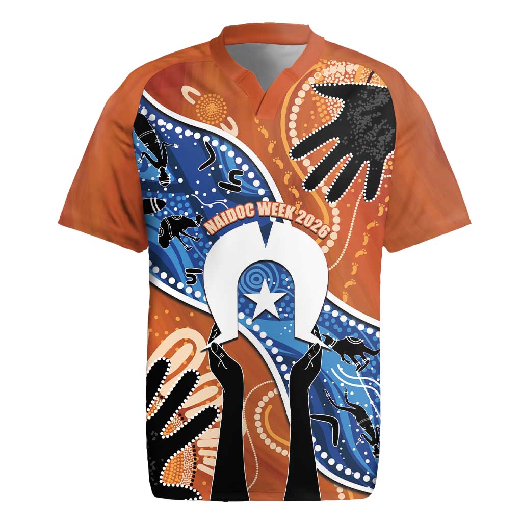 50 Years Of Deadly NAIDOC Week 2026 Rugby Jersey Torres Strait Dhari Aboriginal Art