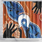 50 Years Of Deadly NAIDOC Week 2026 Shower Curtain Torres Strait Dhari Aboriginal Art