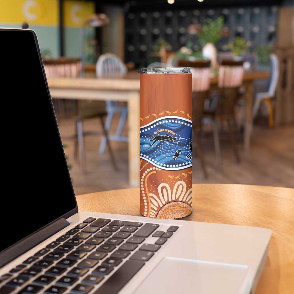 50 Years Of Deadly NAIDOC Week 2026 Skinny Tumbler Torres Strait Dhari Aboriginal Art