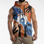 50 Years Of Deadly NAIDOC Week 2026 Sleeveless Hoodie Torres Strait Dhari Aboriginal Art