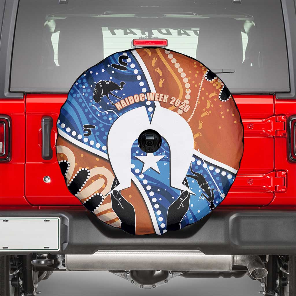 50 Years Of Deadly NAIDOC Week 2026 Spare Tire Cover Torres Strait Dhari Aboriginal Art