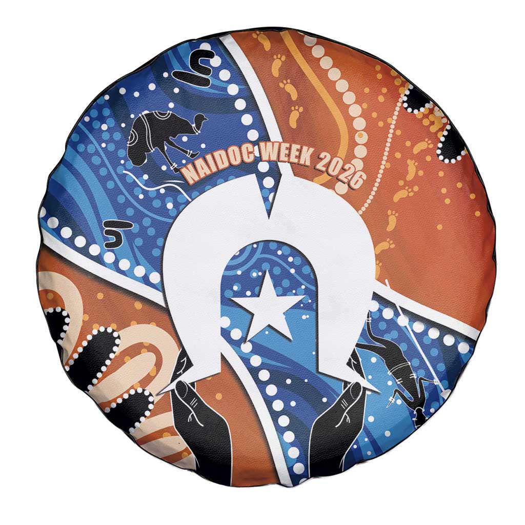 50 Years Of Deadly NAIDOC Week 2026 Spare Tire Cover Torres Strait Dhari Aboriginal Art