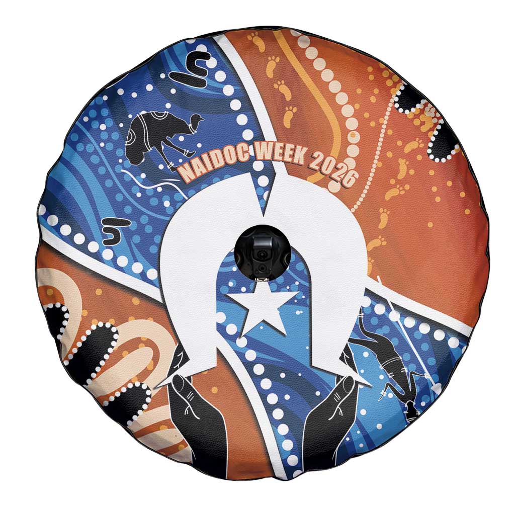 50 Years Of Deadly NAIDOC Week 2026 Spare Tire Cover Torres Strait Dhari Aboriginal Art
