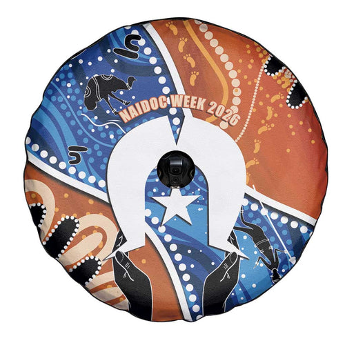 50 Years Of Deadly NAIDOC Week 2026 Spare Tire Cover Torres Strait Dhari Aboriginal Art