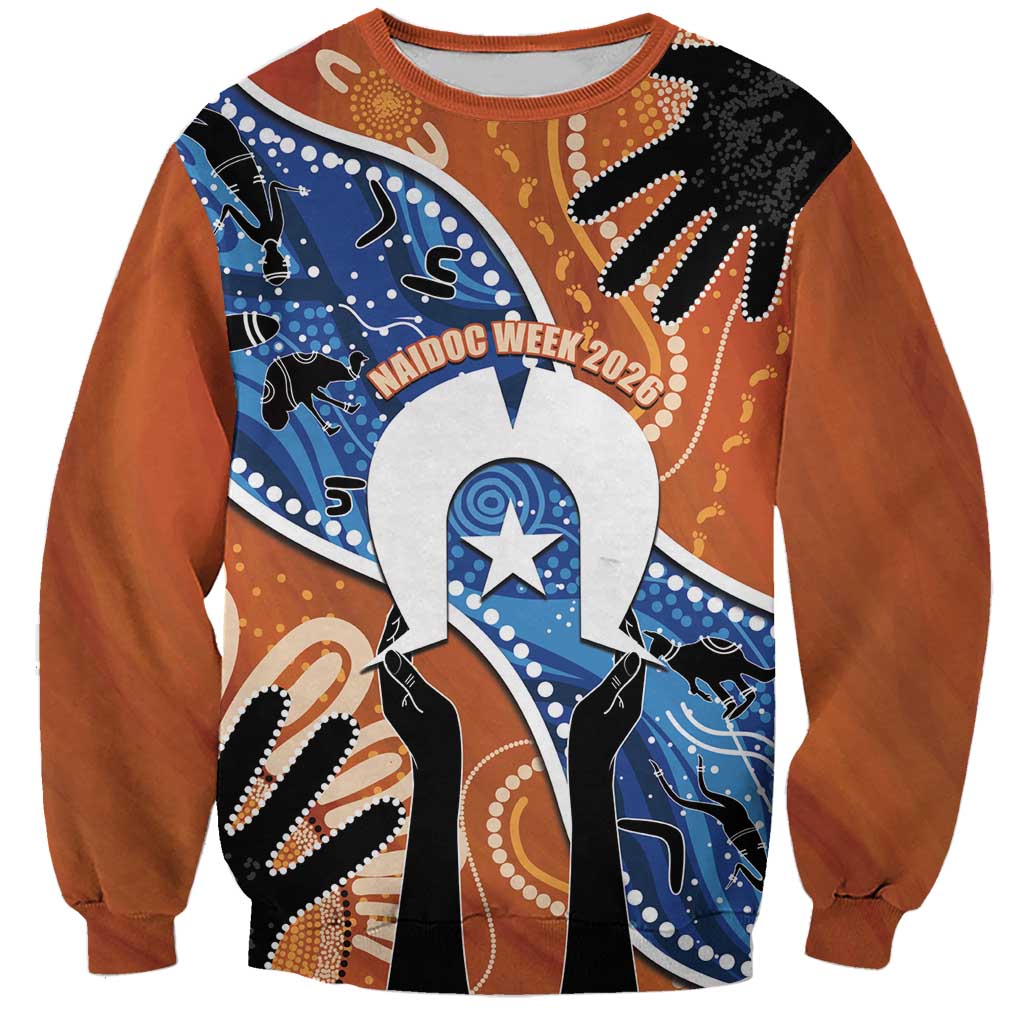 50 Years Of Deadly NAIDOC Week 2026 Sweatshirt Torres Strait Dhari Aboriginal Art