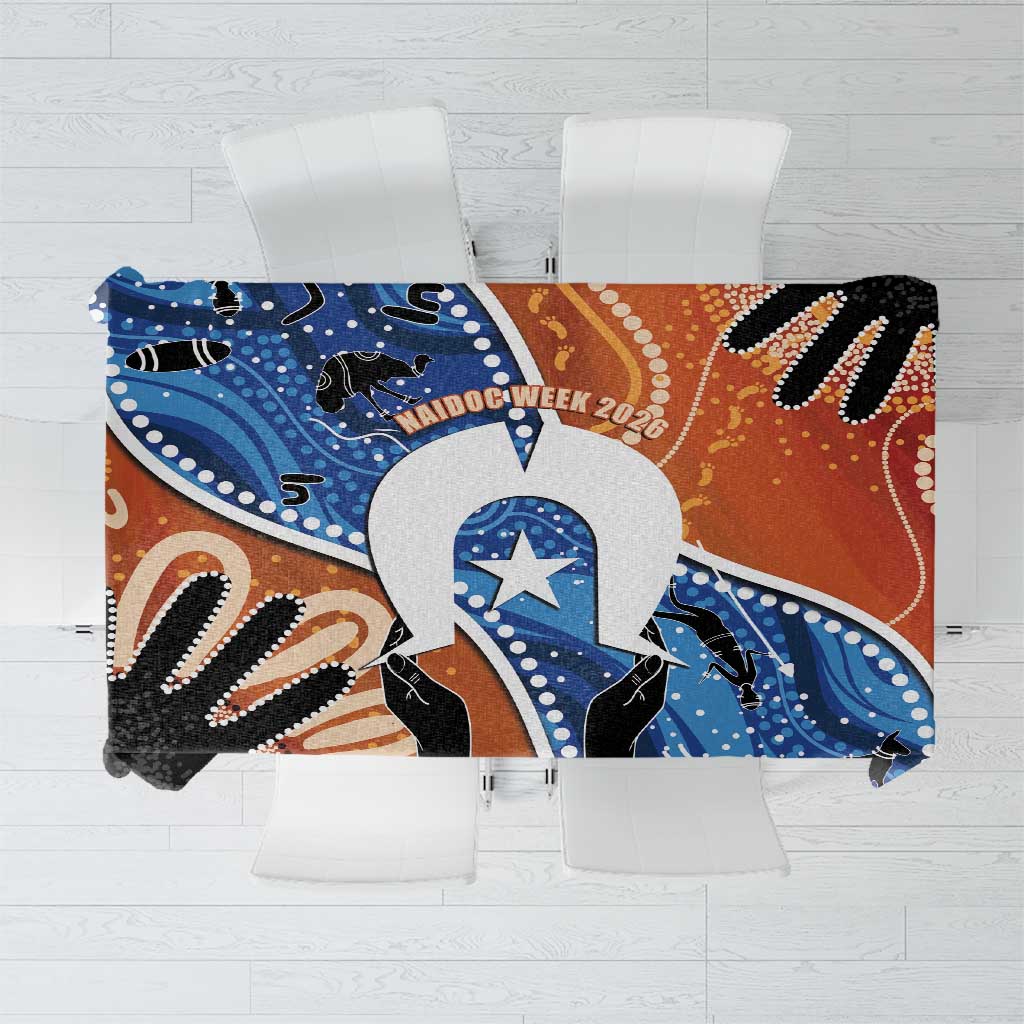 50 Years Of Deadly NAIDOC Week 2026 Tablecloth Torres Strait Dhari Aboriginal Art