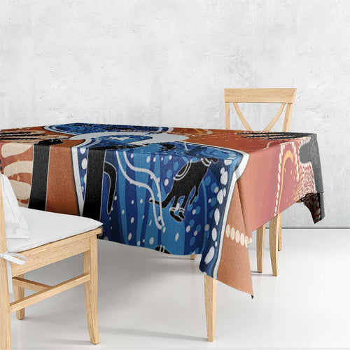 50 Years Of Deadly NAIDOC Week 2026 Tablecloth Torres Strait Dhari Aboriginal Art