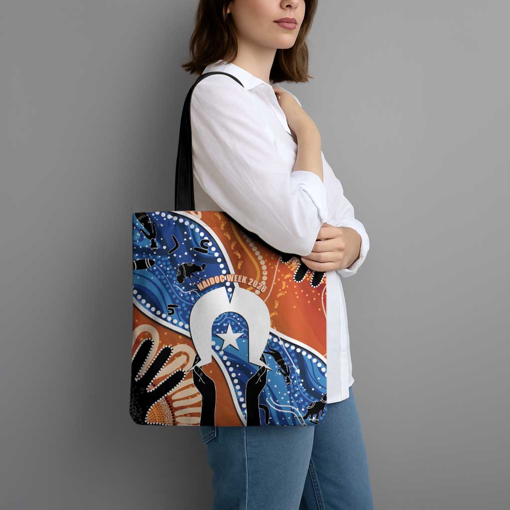 50 Years Of Deadly NAIDOC Week 2026 Tote Bag Torres Strait Dhari Aboriginal Art