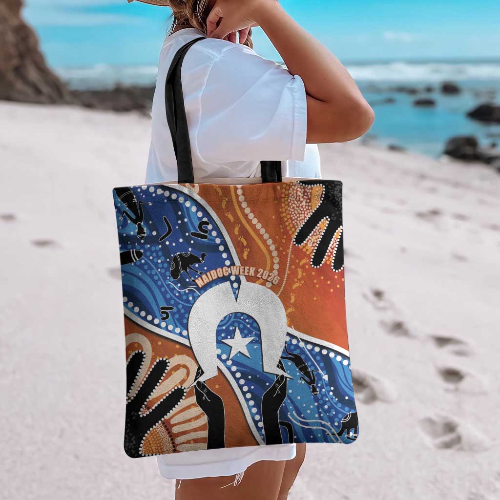 50 Years Of Deadly NAIDOC Week 2026 Tote Bag Torres Strait Dhari Aboriginal Art