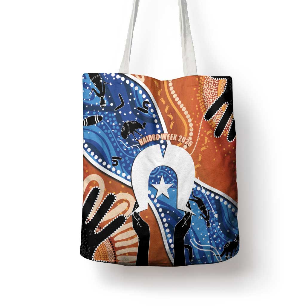 50 Years Of Deadly NAIDOC Week 2026 Tote Bag Torres Strait Dhari Aboriginal Art